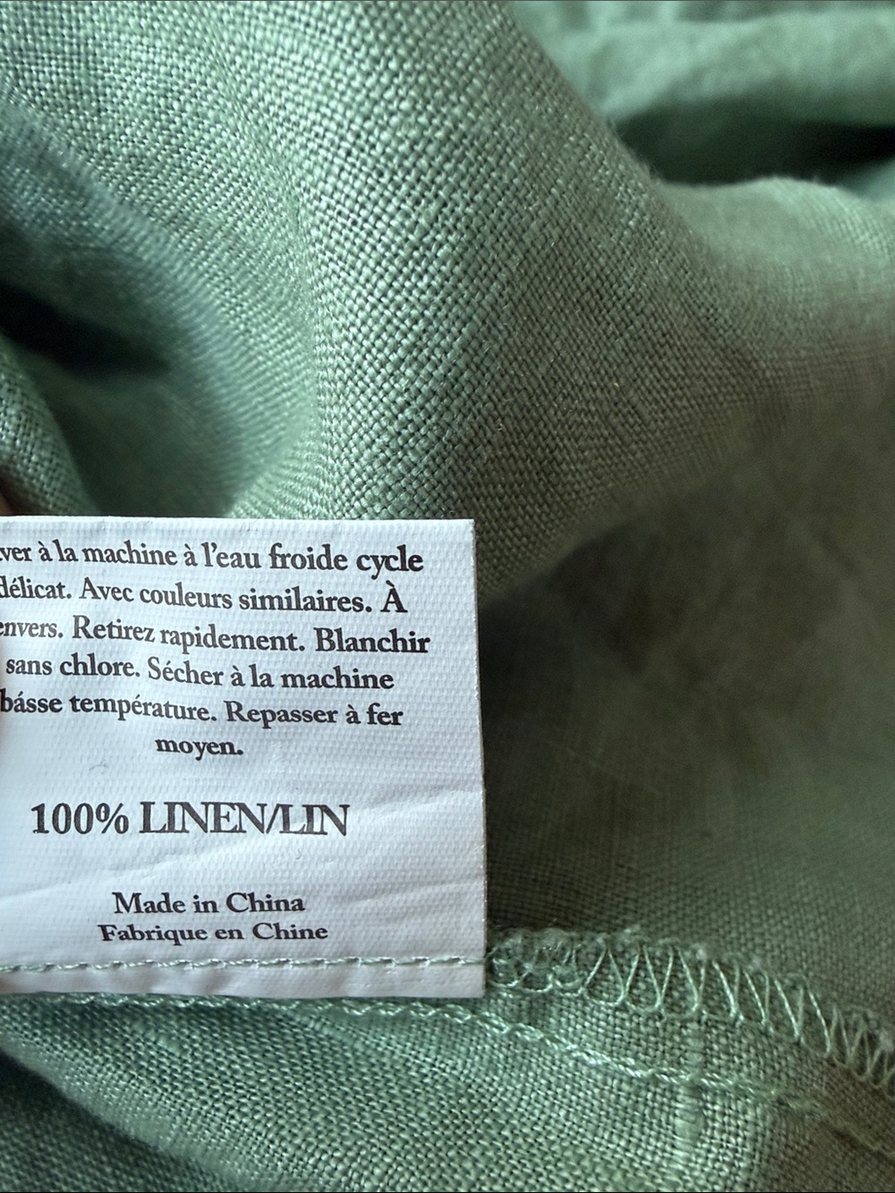 Grae Cove Linen Wrap Dress Green M - Picture 4 of 4